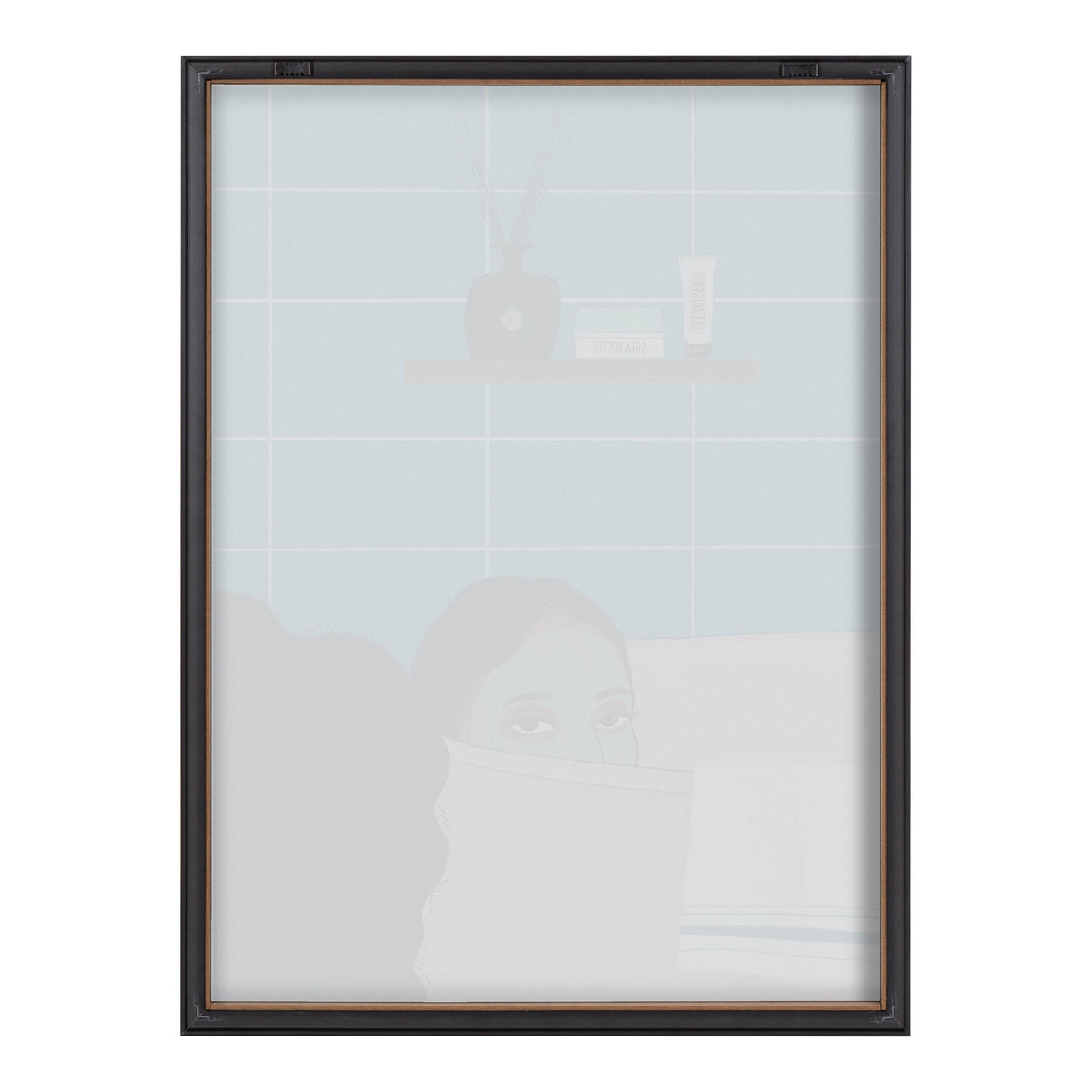 Blake Restful Rest Framed Printed Glass by Mary Joak by kateandlaurel - product image 4 for Resin Society