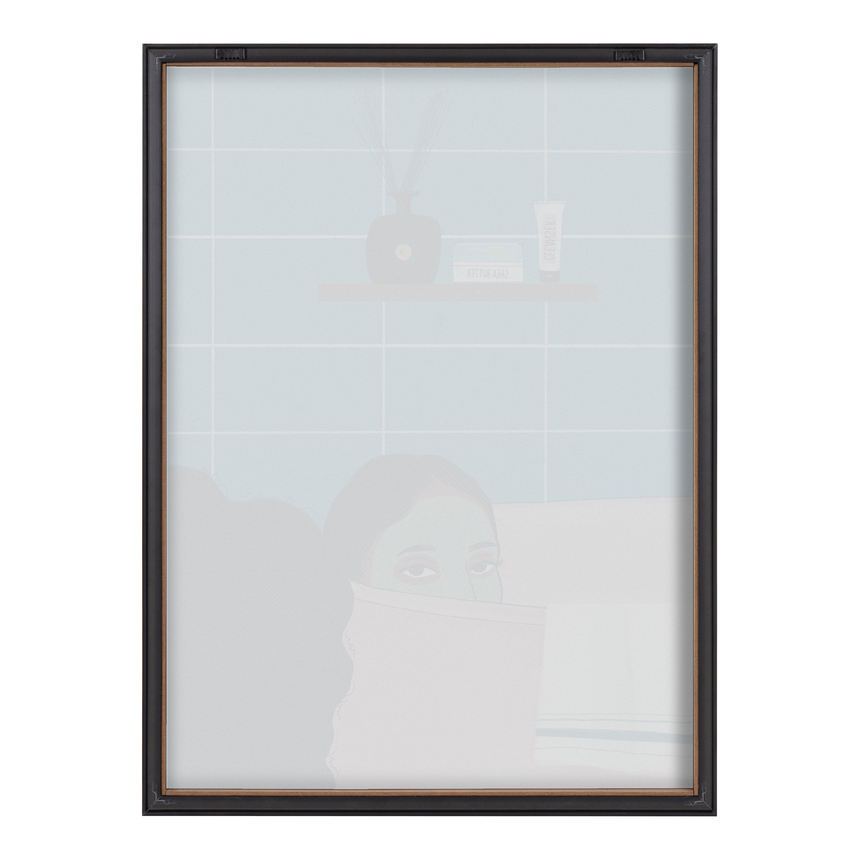 Blake Restful Rest Framed Printed Glass by Mary Joak by kateandlaurel - product image 4 for Resin Society