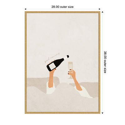 Sylvie Good Morning Art Print Framed Canvas by July Art Prints