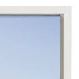 Sylvie Pale Blue Sea Framed Canvas by The Creative Bunch Studio