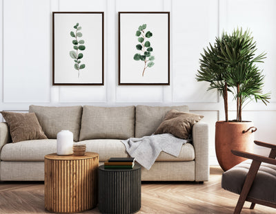 Sylvie Eucalyptus 3b Framed Canvas by kateandlaurel - product image 6 for Resin Society