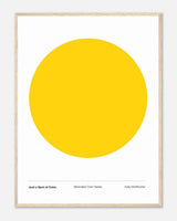 JUST A SPOT OF COLOR: SUN YELLOW Framed Art Print by Holly McWhorter Art: Paintings and Art Prints - main product image for Resin Society