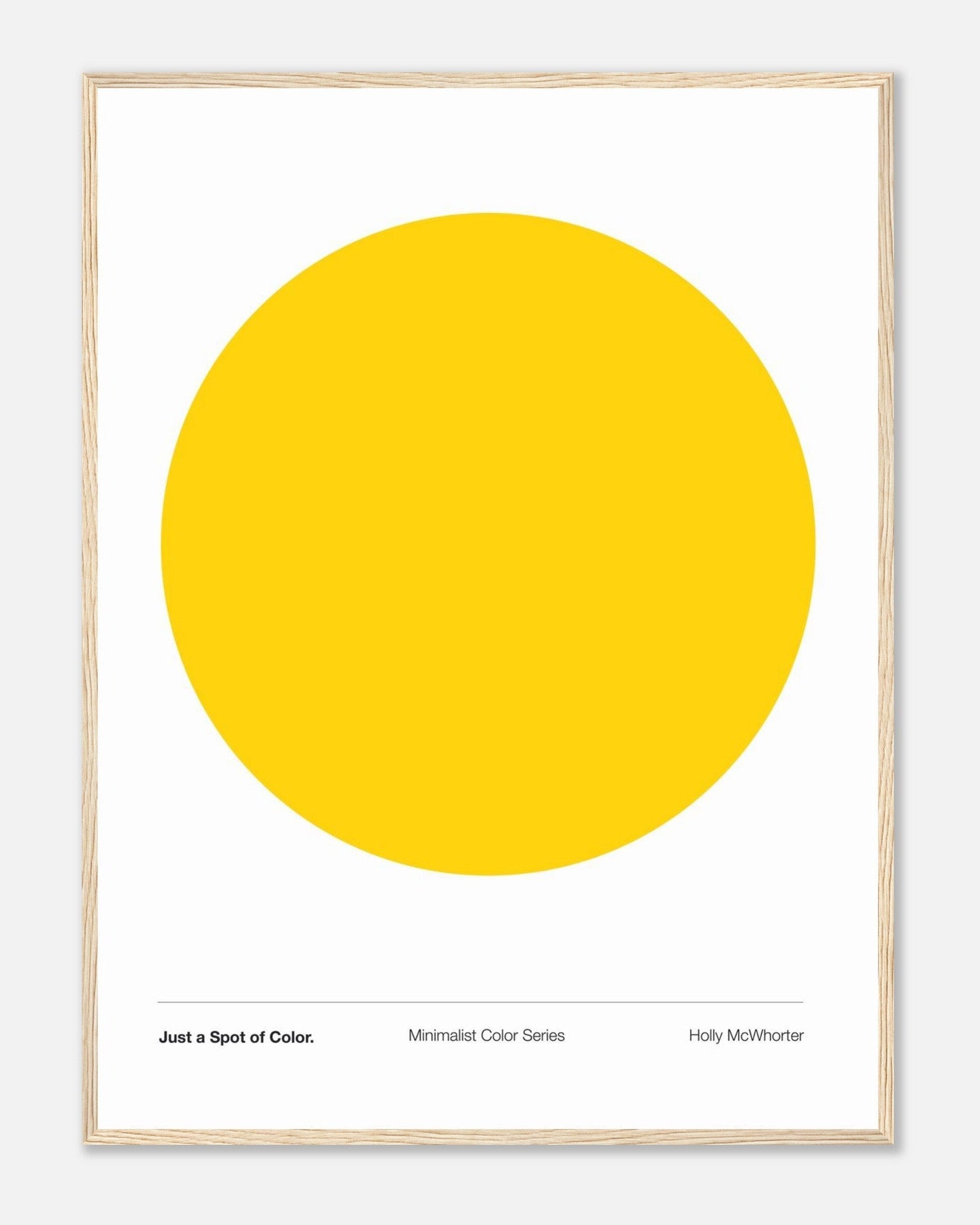 JUST A SPOT OF COLOR: SUN YELLOW Framed Art Print by Holly McWhorter Art: Paintings and Art Prints - main product image for Resin Society