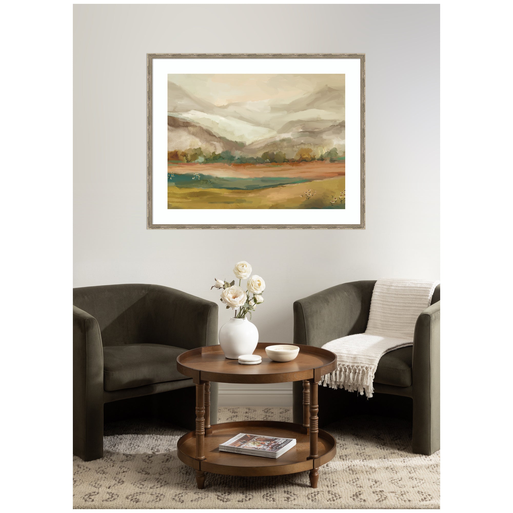 Framed Art Mountainscape Horizontal by Annie Quigley