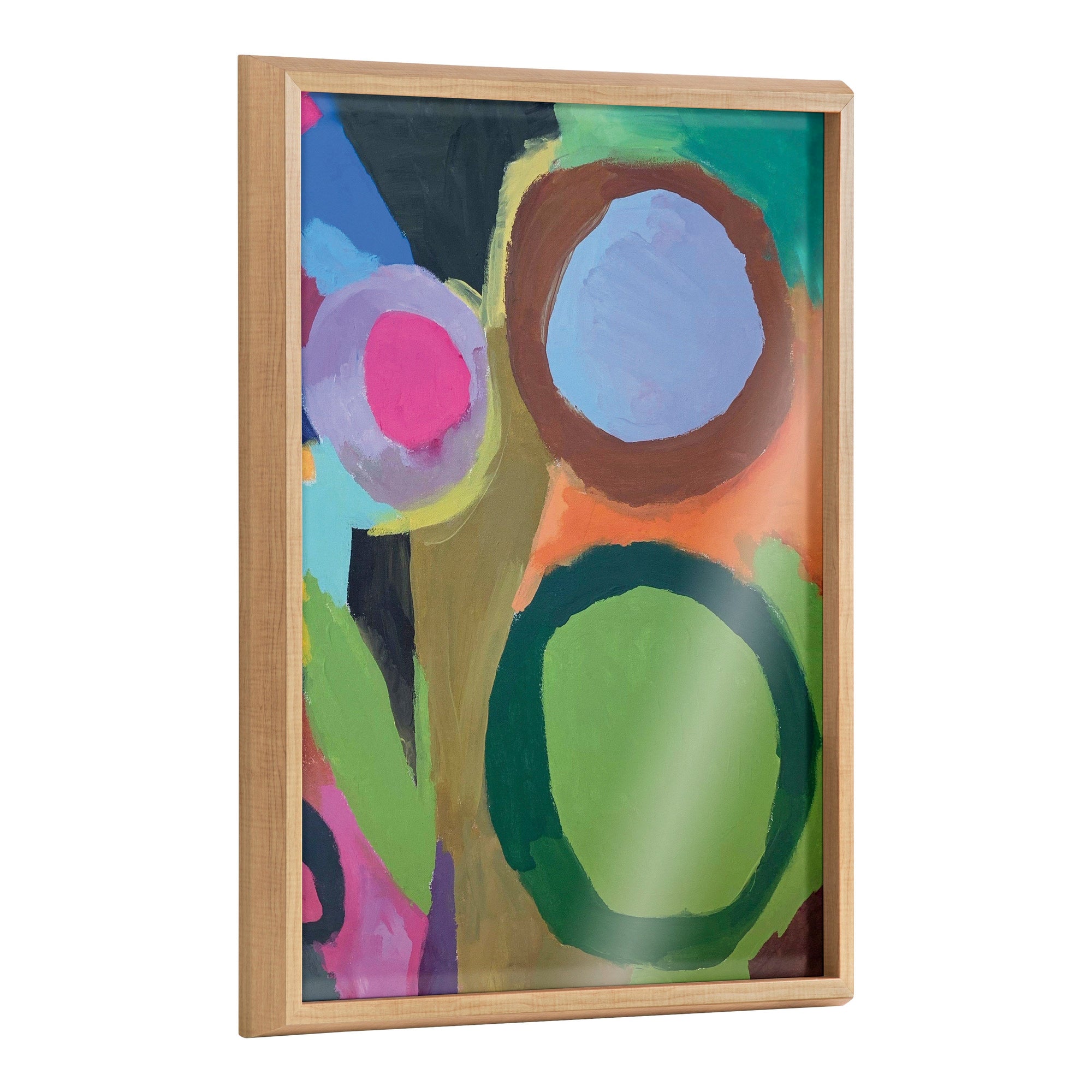 Blake Circle of Love Framed Printed Glass by Caleb Griswold by kateandlaurel - main product image for Resin Society