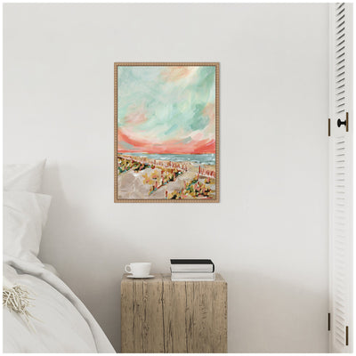 Sylvie Landscape 03 Beach Framed Canvas by Annie Quigley