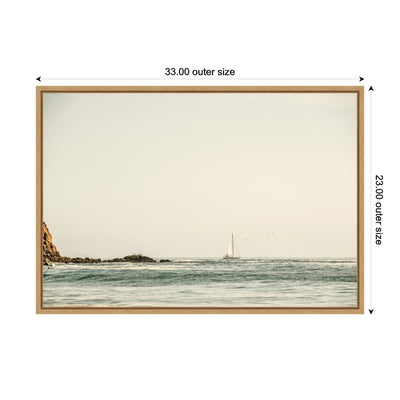 Sylvie Sailing the Pacific Framed Canvas by Alicia Bock