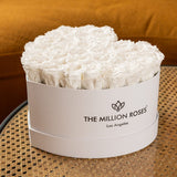 Heart White Box | White Roses by The Million Roses