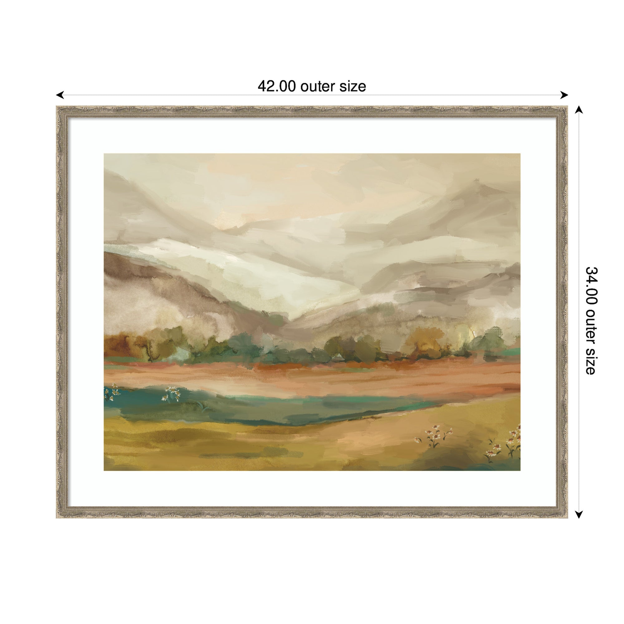 Framed Art Mountainscape Horizontal by Annie Quigley