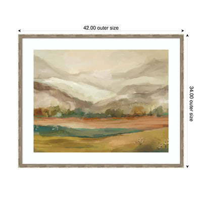 Framed Art Mountainscape Horizontal by Annie Quigley