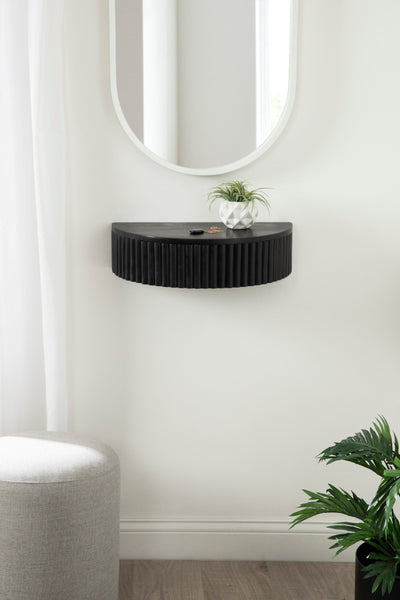 Reid Ribbed Floating Side Table