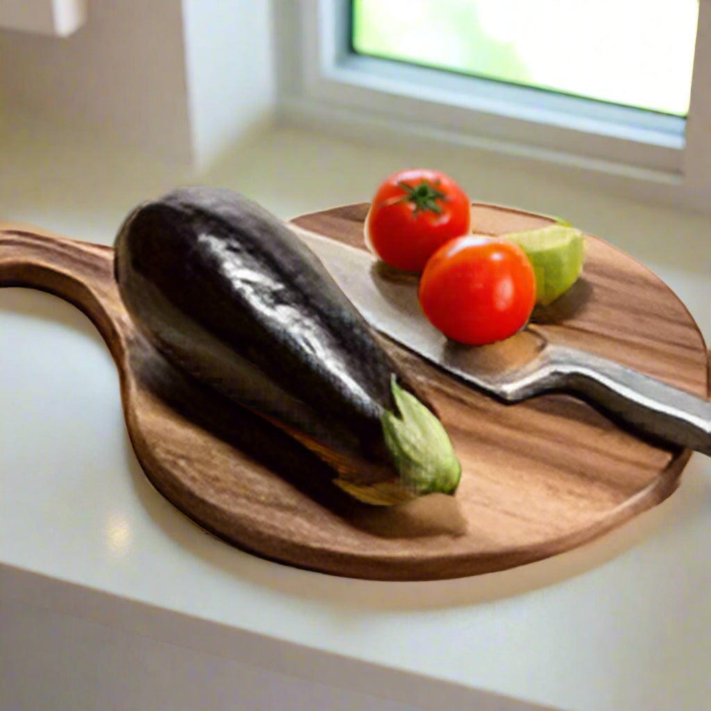 Acacia Wood Cutting / Charcuterie Board - Round by Kalmar Home - product image 6 for Resin Society
