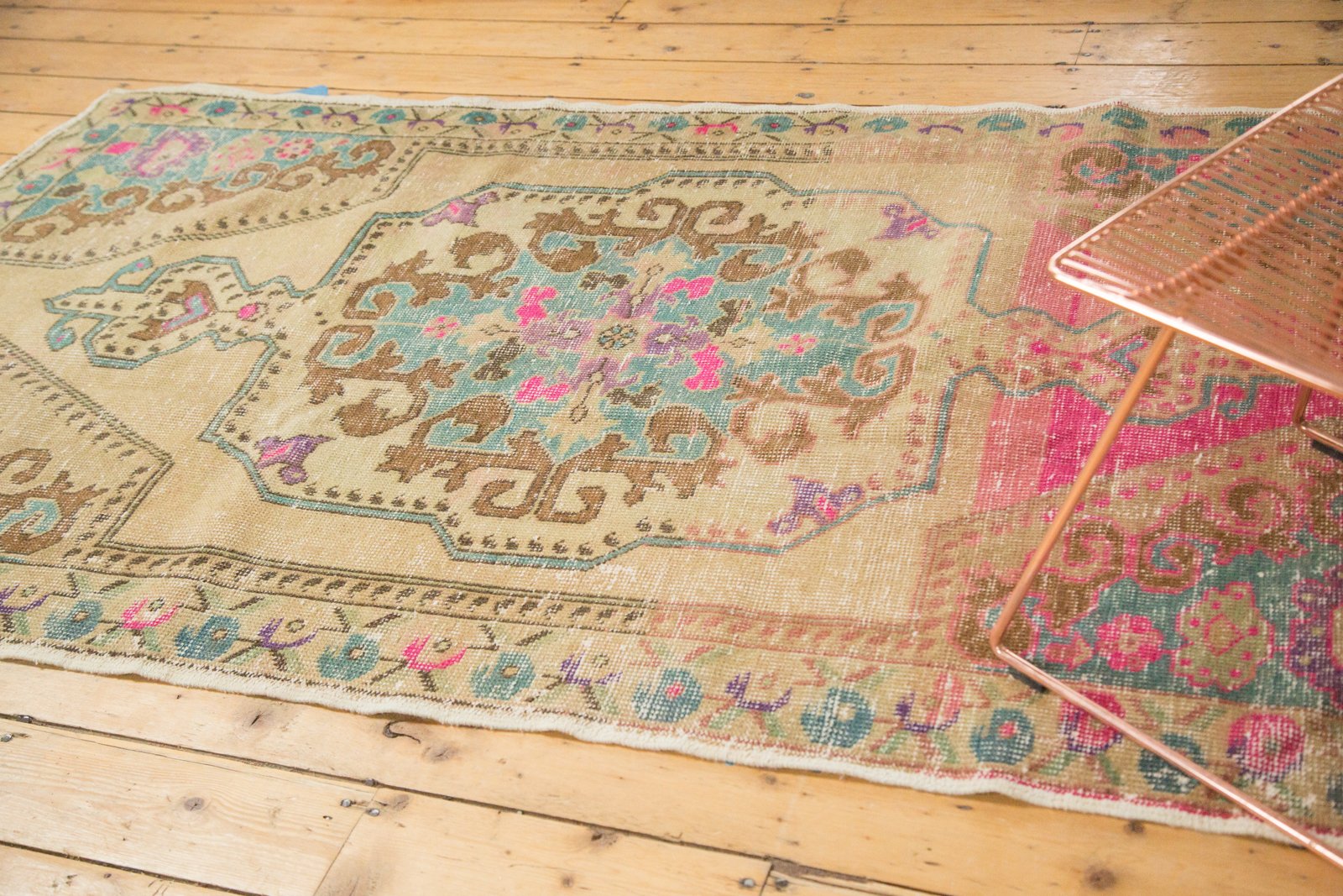 4x7.5 Vintage Distressed Oushak Rug by Old New House® - product image 3 for Resin Society