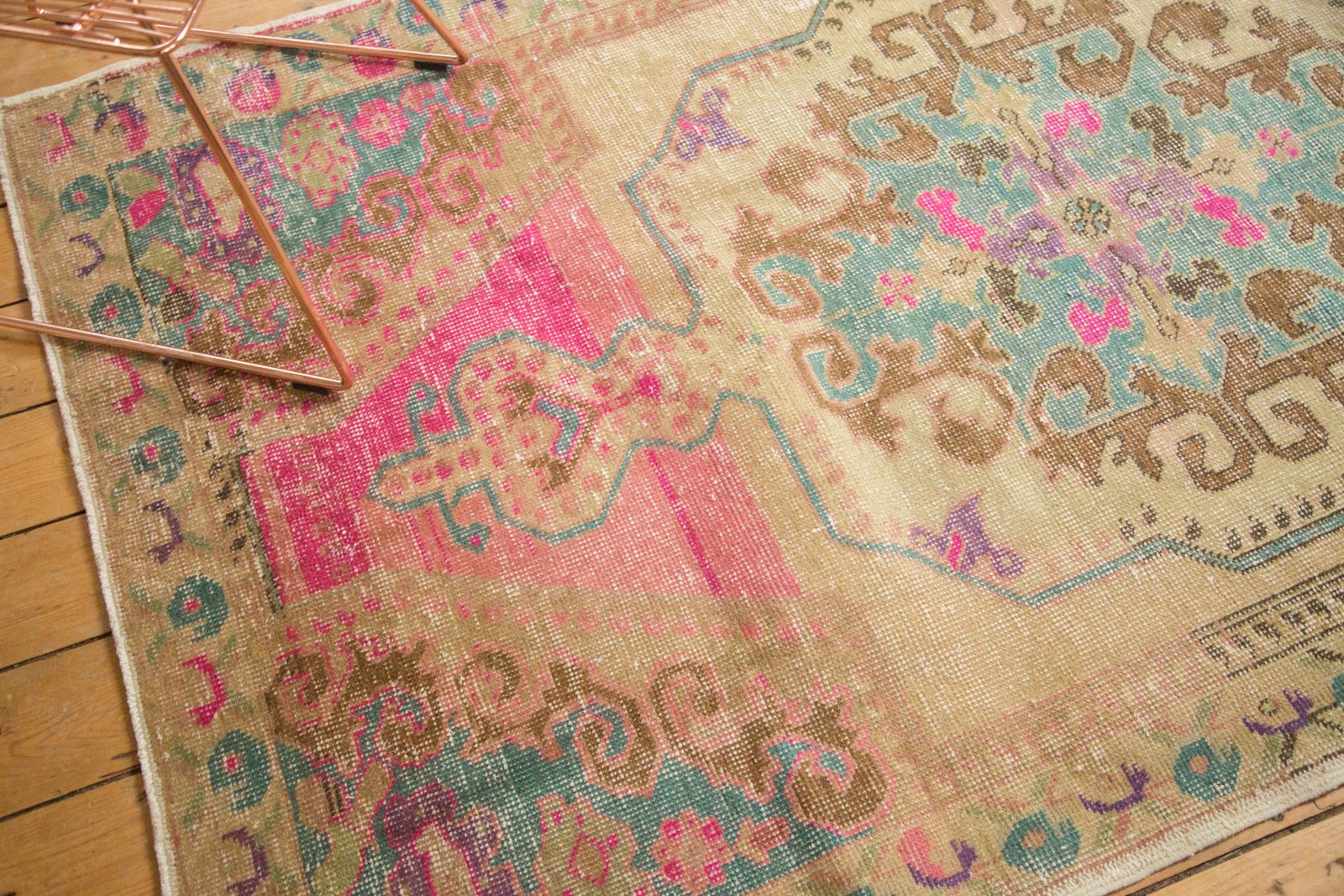 4x7.5 Vintage Distressed Oushak Rug by Old New House® - product image 6 for Resin Society