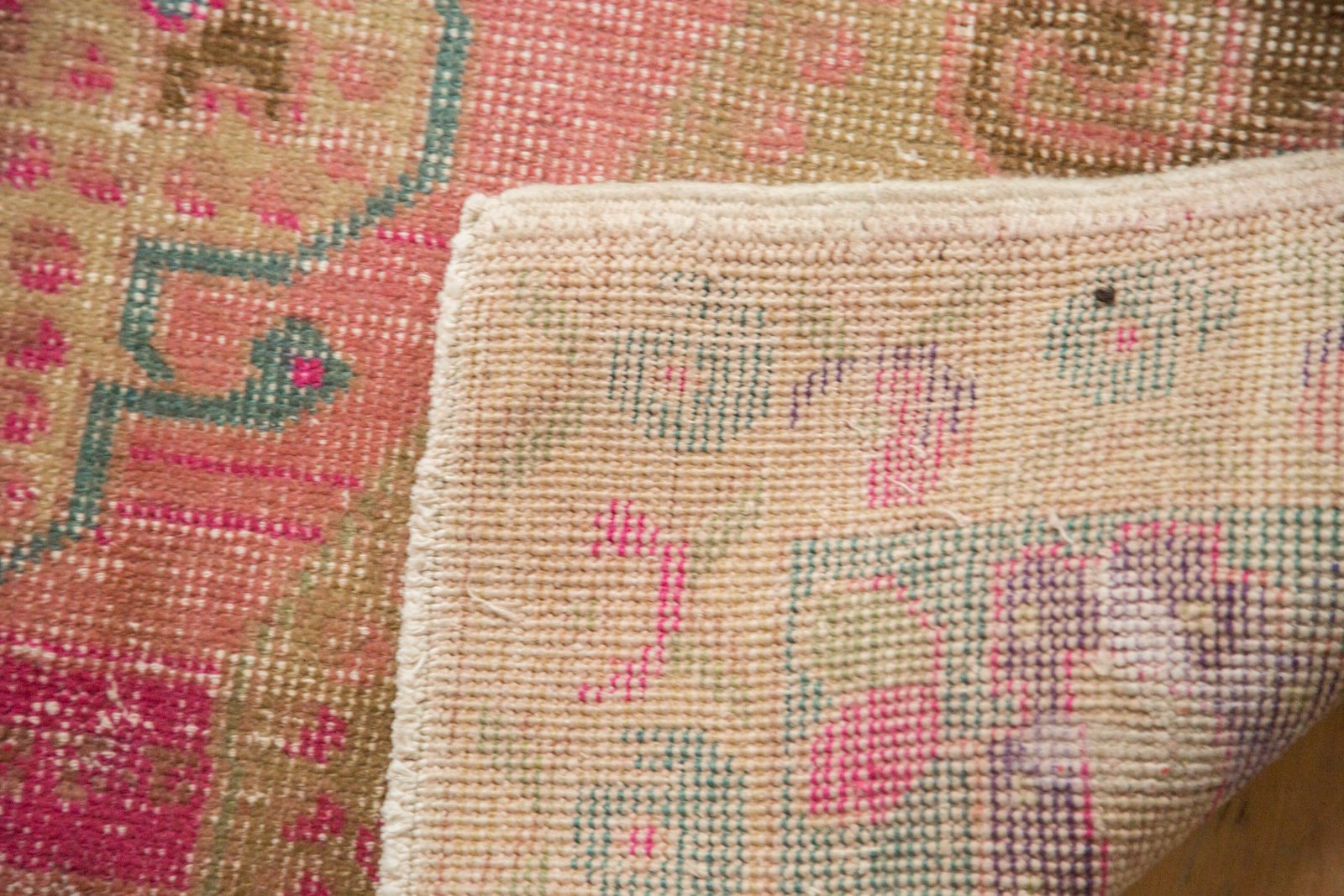 4x7.5 Vintage Distressed Oushak Rug by Old New House® - product image 7 for Resin Society