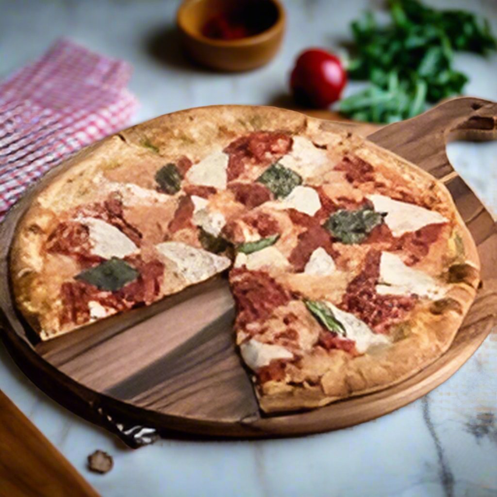 Acacia Wood Cutting / Charcuterie Board - Round by Kalmar Home - main product image for Resin Society