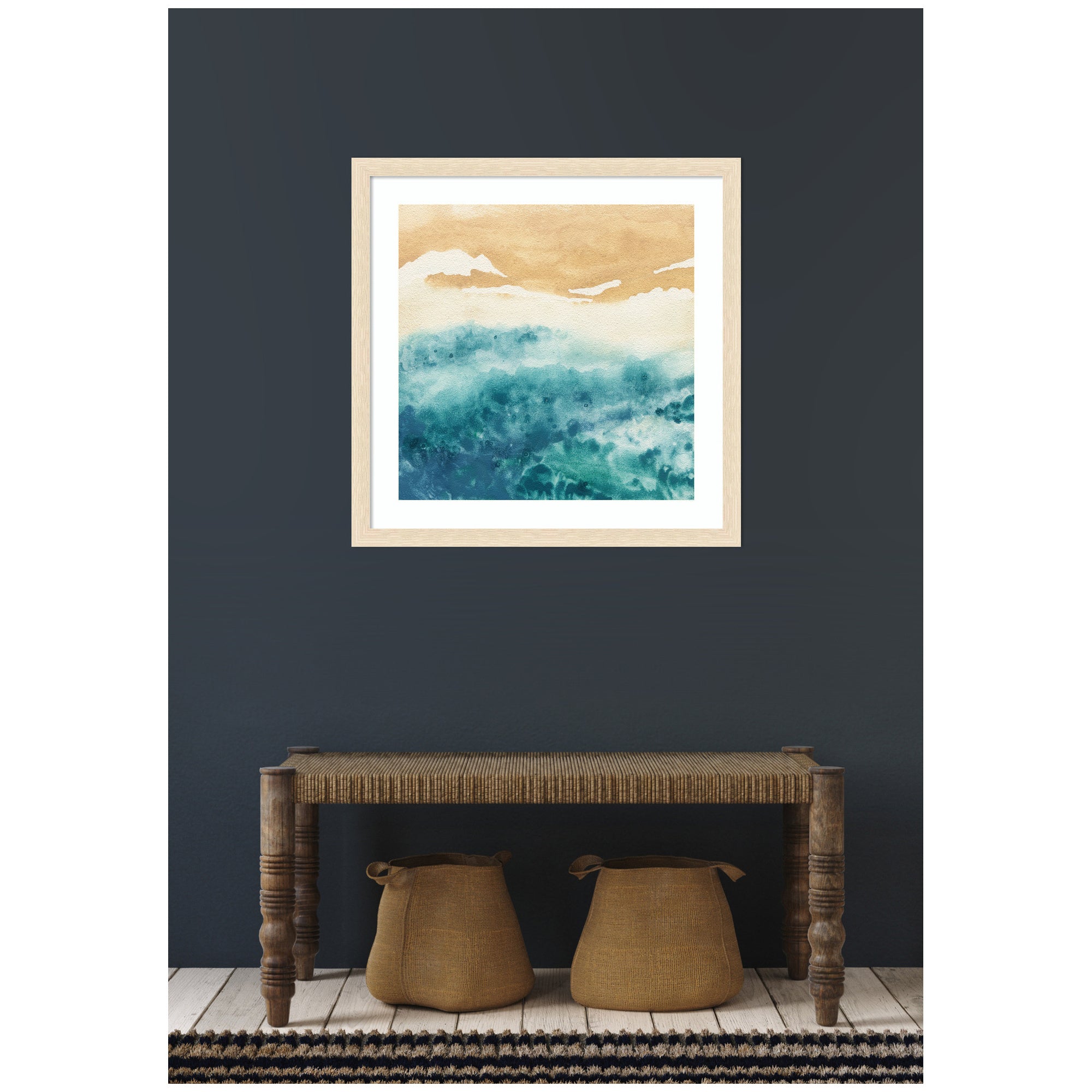 Framed Art On Warm Sand by Janet Meinke Lau