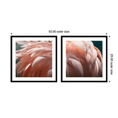 Flamingo No.
1 & 2 2 Piece Framed Wall Art Print Set by Alicia Bock
