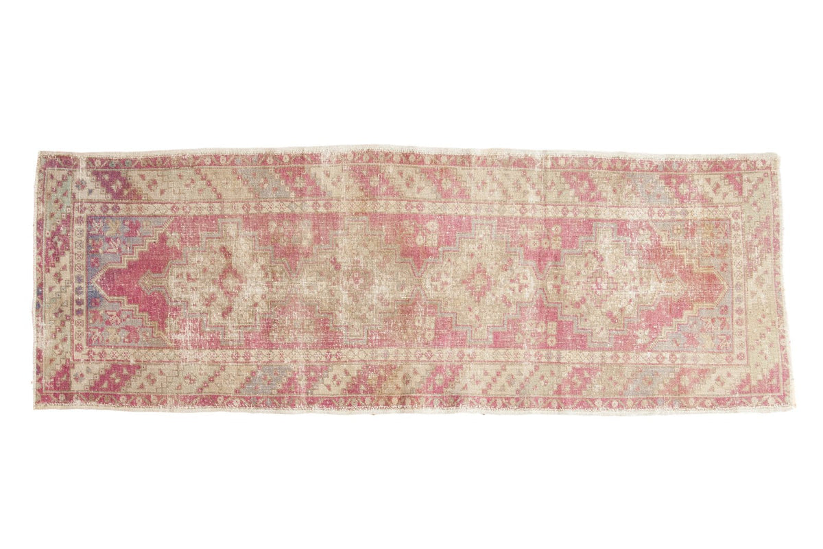 3.5x9.5 Vintage Distressed Oushak Rug Runner by Old New House® - main product image for Resin Society