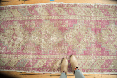 3.5x9.5 Vintage Distressed Oushak Rug Runner by Old New House® - product image 2 for Resin Society