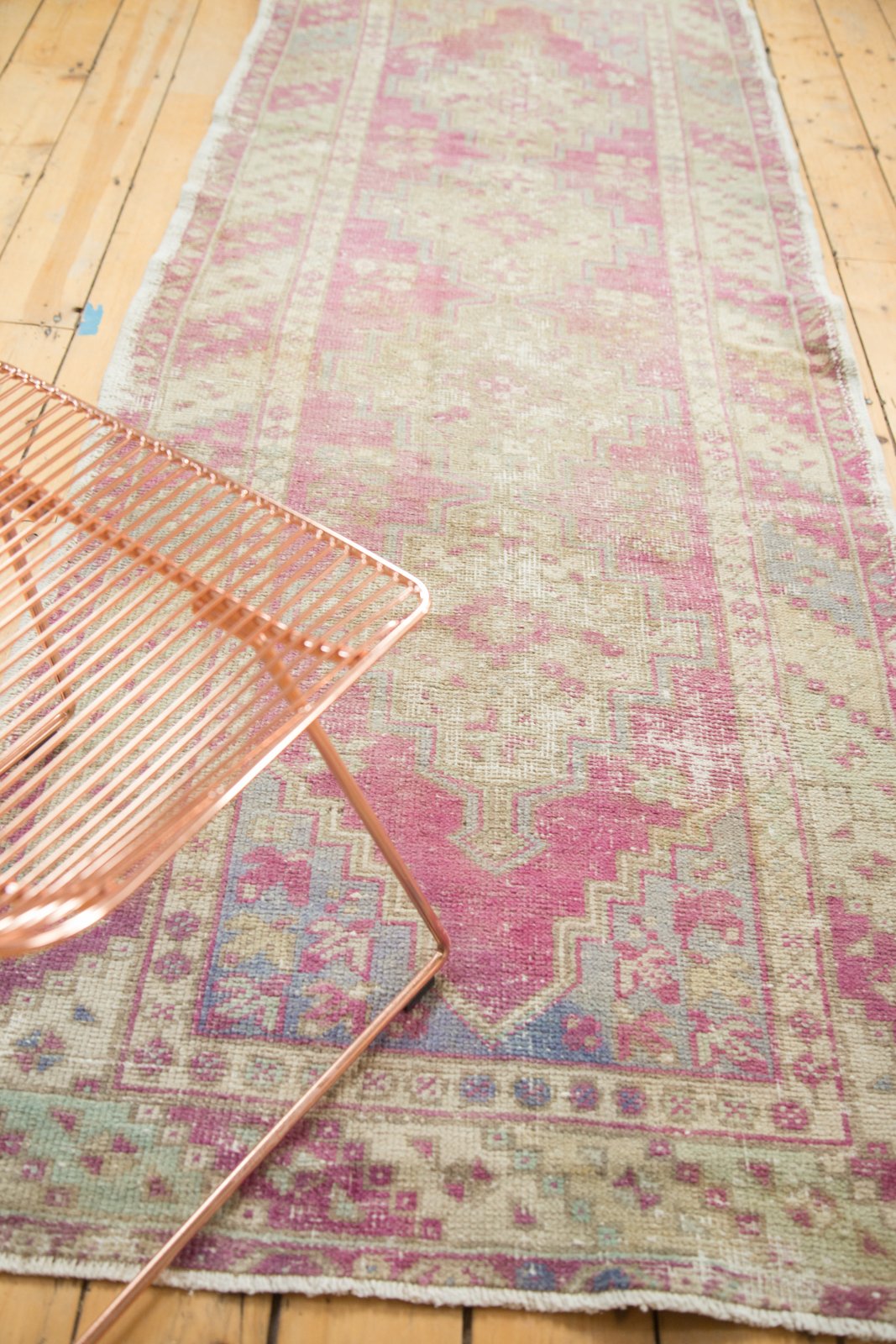 3.5x9.5 Vintage Distressed Oushak Rug Runner by Old New House® - product image 3 for Resin Society