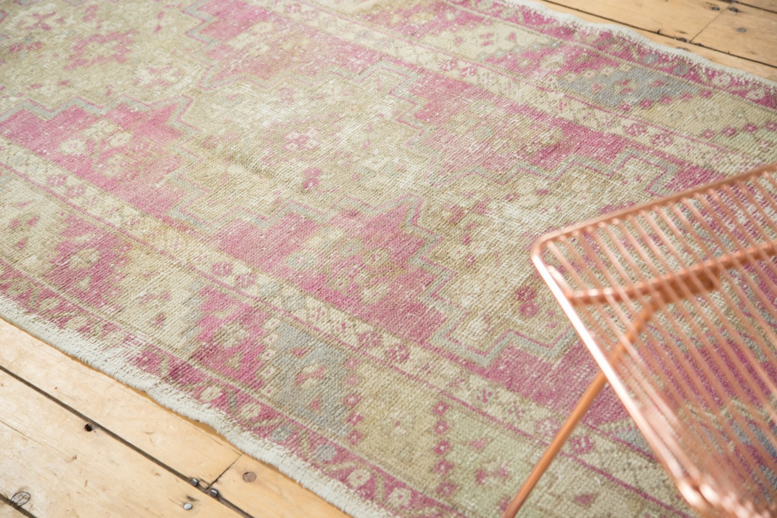 3.5x9.5 Vintage Distressed Oushak Rug Runner by Old New House® - product image 11 for Resin Society