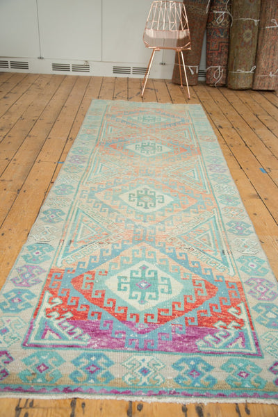 3.5x10.5 Vintage Distressed Oushak Rug Runner by Old New House® - product image 3 for Resin Society