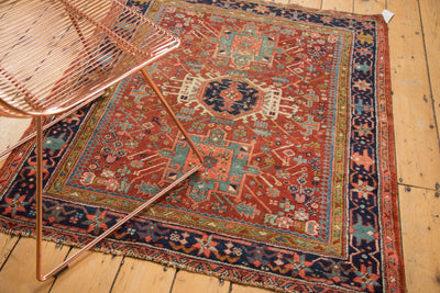 4x4.5 Antique Fine Karaja Square Rug by Old New House® - product image 5 for Resin Society