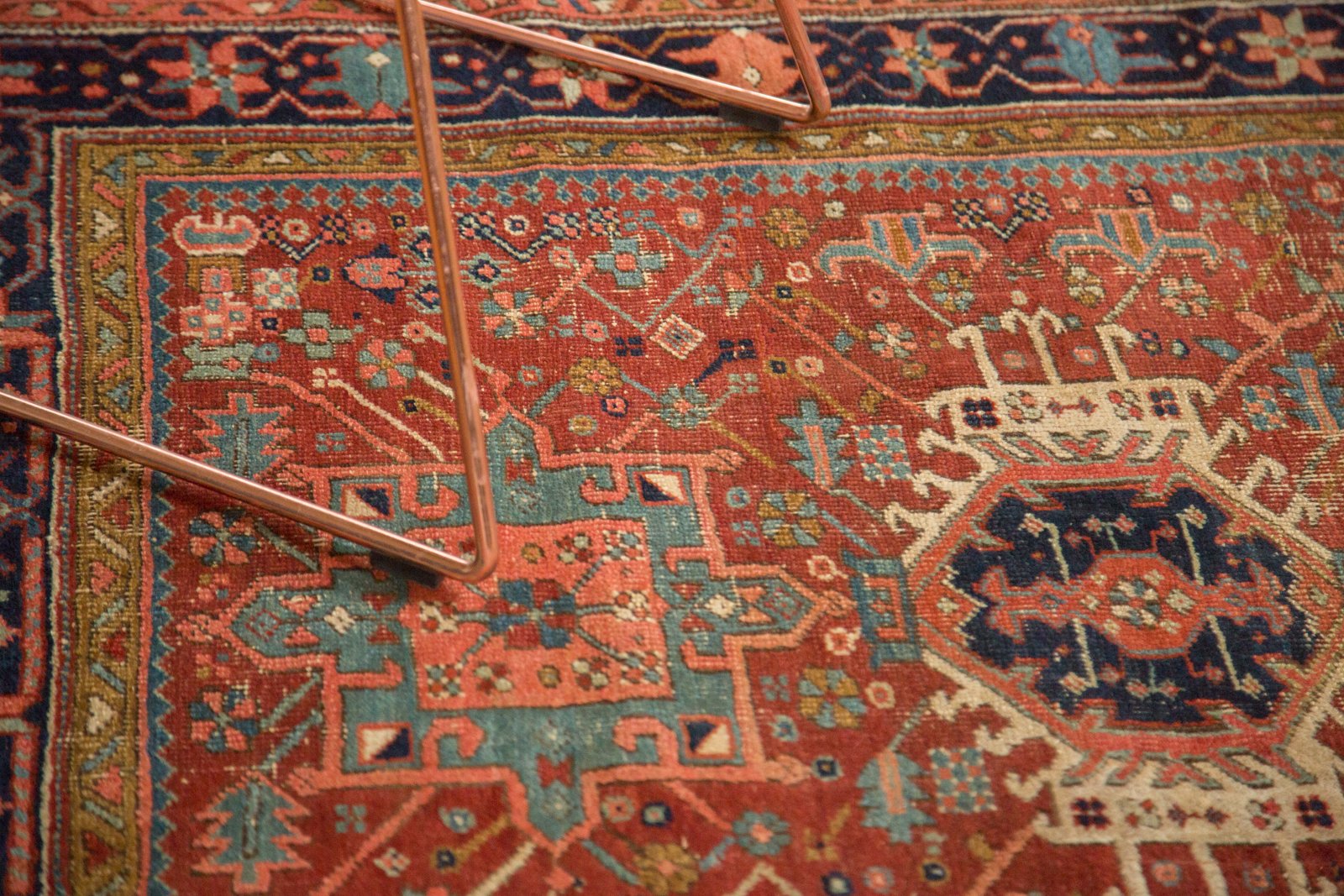 4x4.5 Antique Fine Karaja Square Rug by Old New House® - product image 8 for Resin Society