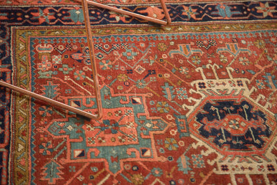 4x4.5 Antique Fine Karaja Square Rug by Old New House® - product image 8 for Resin Society