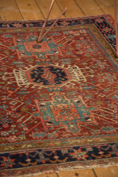 4x4.5 Antique Fine Karaja Square Rug by Old New House® - product image 10 for Resin Society