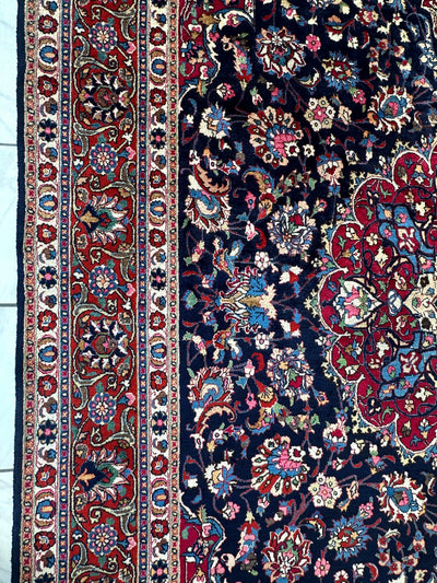 Persian Mashhad Hand Knotted Wool Area Rug 9’9” x 13’3” by Rugistan - product image 12 for Resin Society