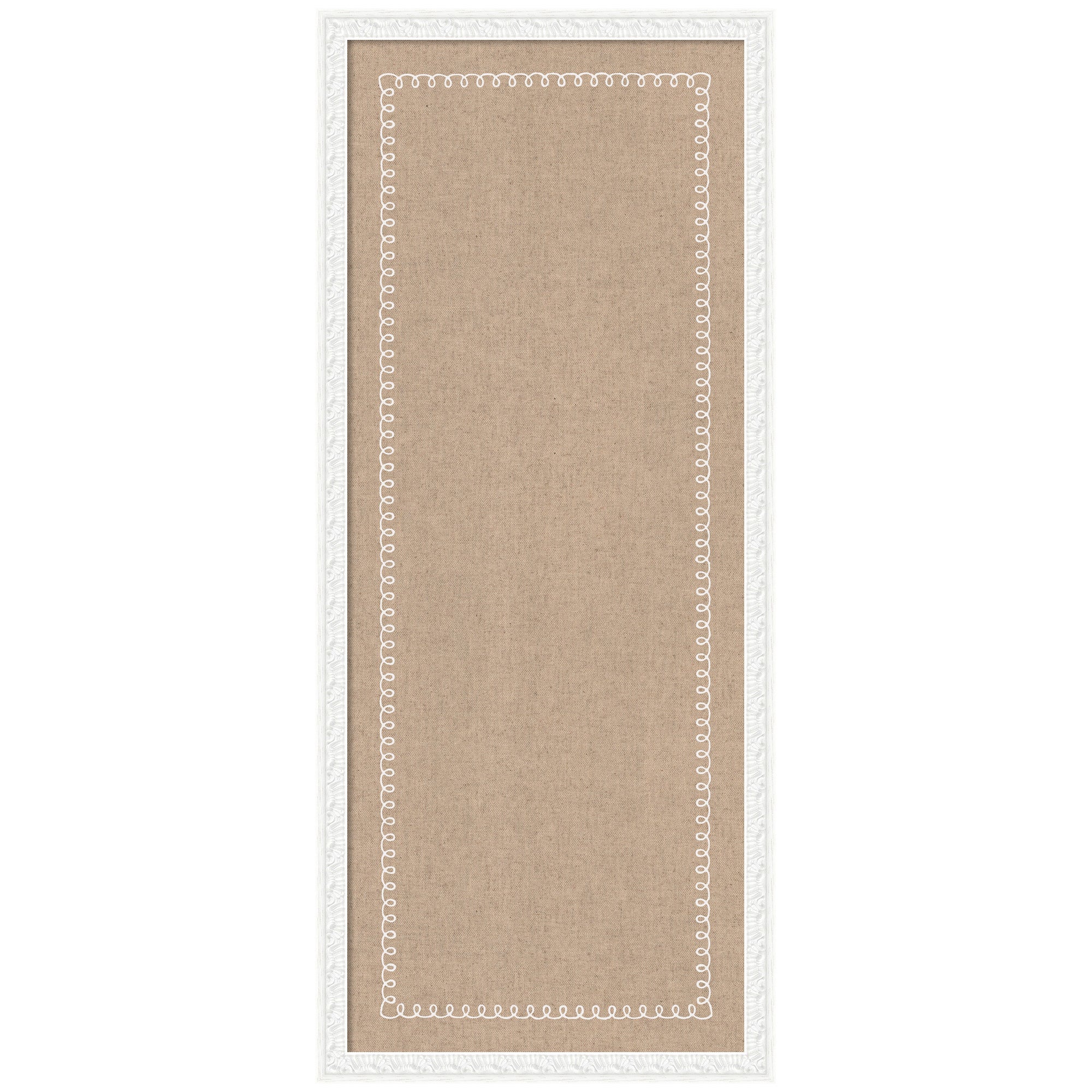 Pinboard White Scalloped Edge