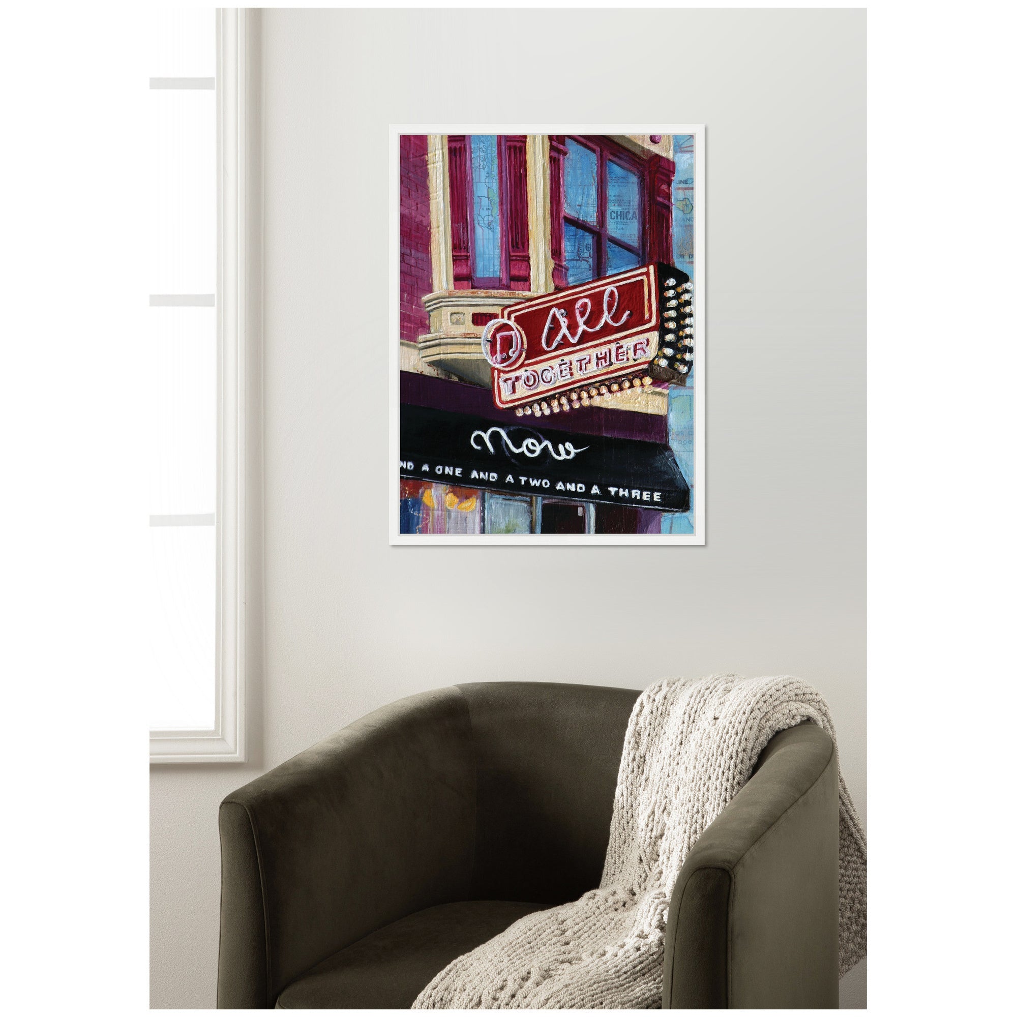 All Together Now by Krista V.
Allenstein Framed Canvas Wall Art Print