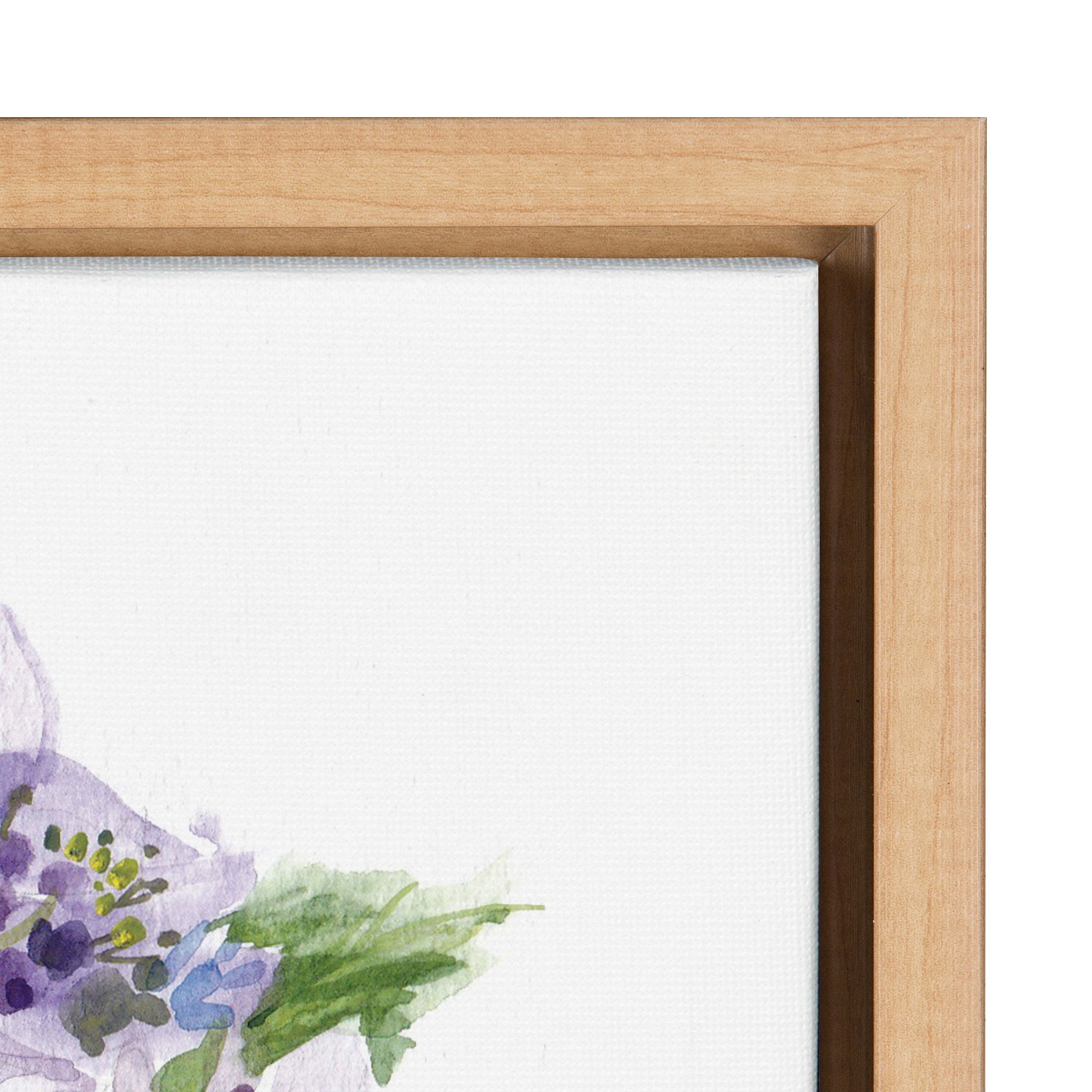 Sylvie Hydrangea Blossom Bud Framed Canvas by kateandlaurel - product image 3 for Resin Society