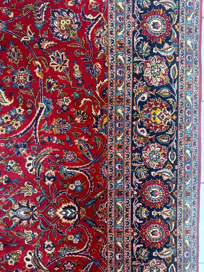 Incredible Persian Kashan All Over Wool Rug 10’2” x 14’ by Rugistan - product image 9 for Resin Society