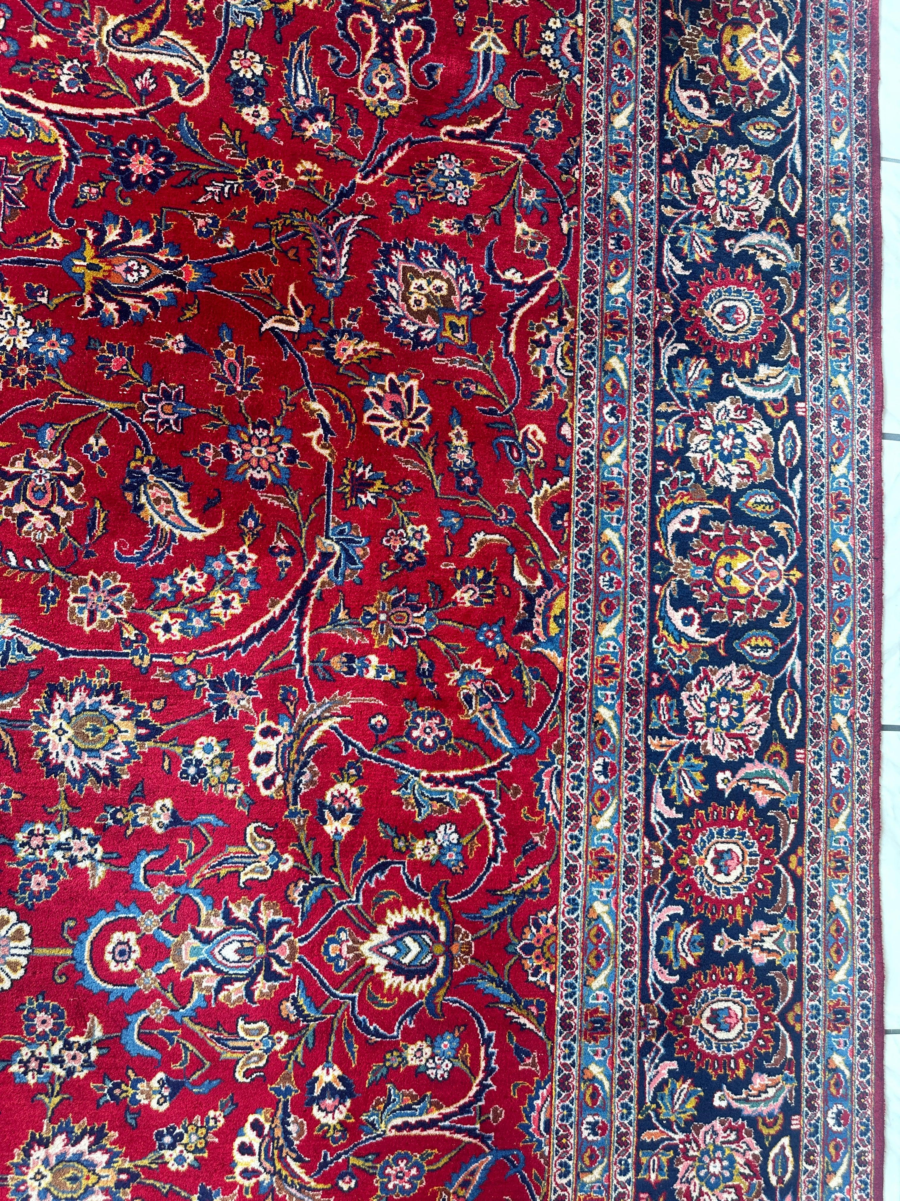 Incredible Persian Kashan All Over Wool Rug 10’2” x 14’ by Rugistan - product image 14 for Resin Society