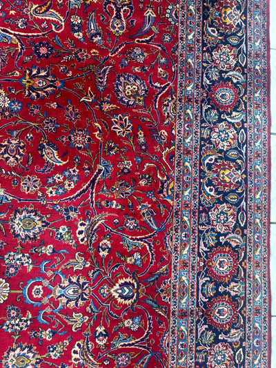 Incredible Persian Kashan All Over Wool Rug 10’2” x 14’ by Rugistan - product image 14 for Resin Society