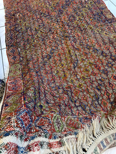 Antique Turkish Jajim Wool Rug 5’6” x 14’5” by Rugistan - product image 14 for Resin Society