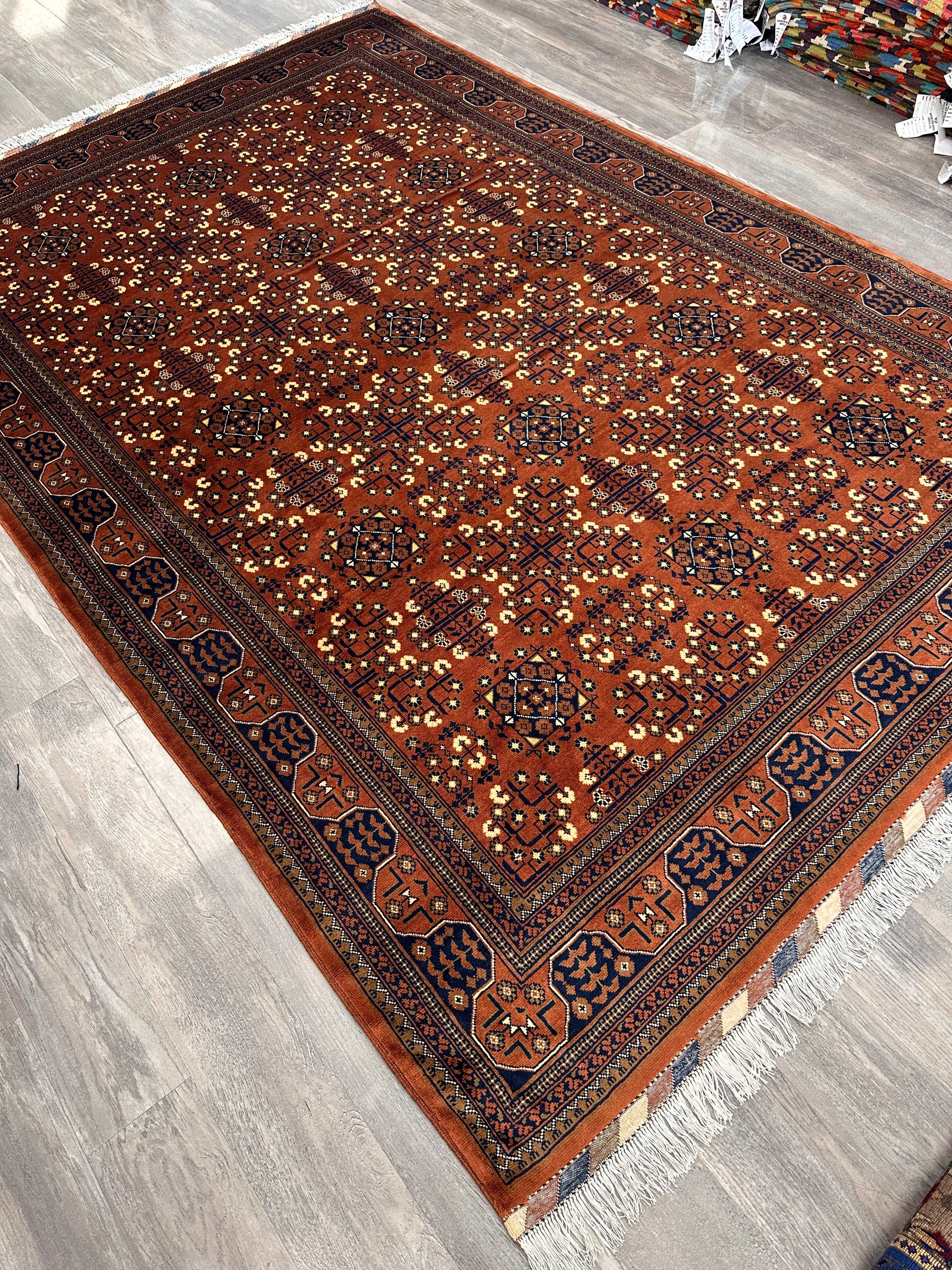 Hand-Knotted Afghani Bukharayi Rug by Rugistan - product image 4 for Resin Society