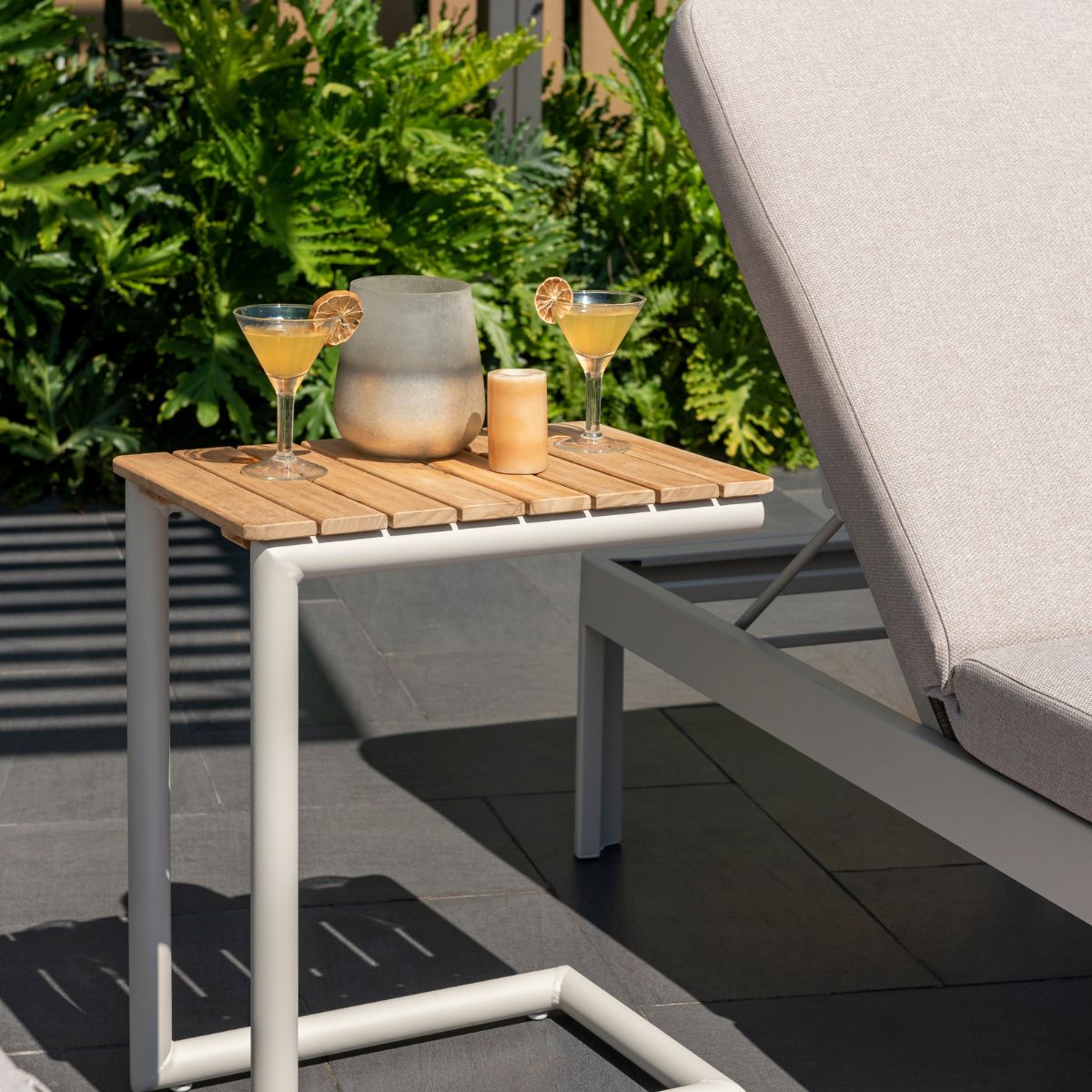 Portals Light C-Shape Side Table by LifestyleGarden US - product image 5 for Resin Society