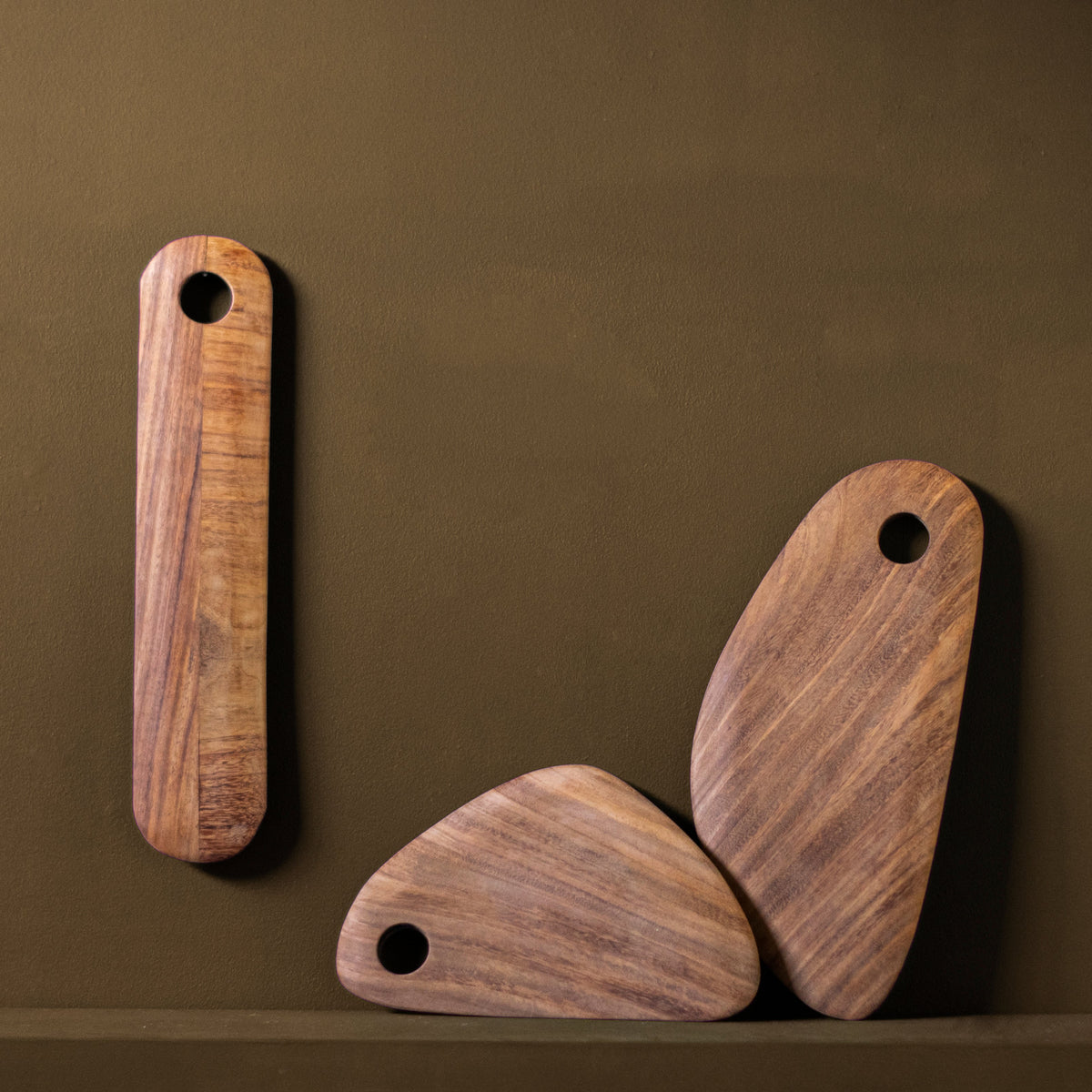 Medium Hand-Carved Wooden Board by MESO