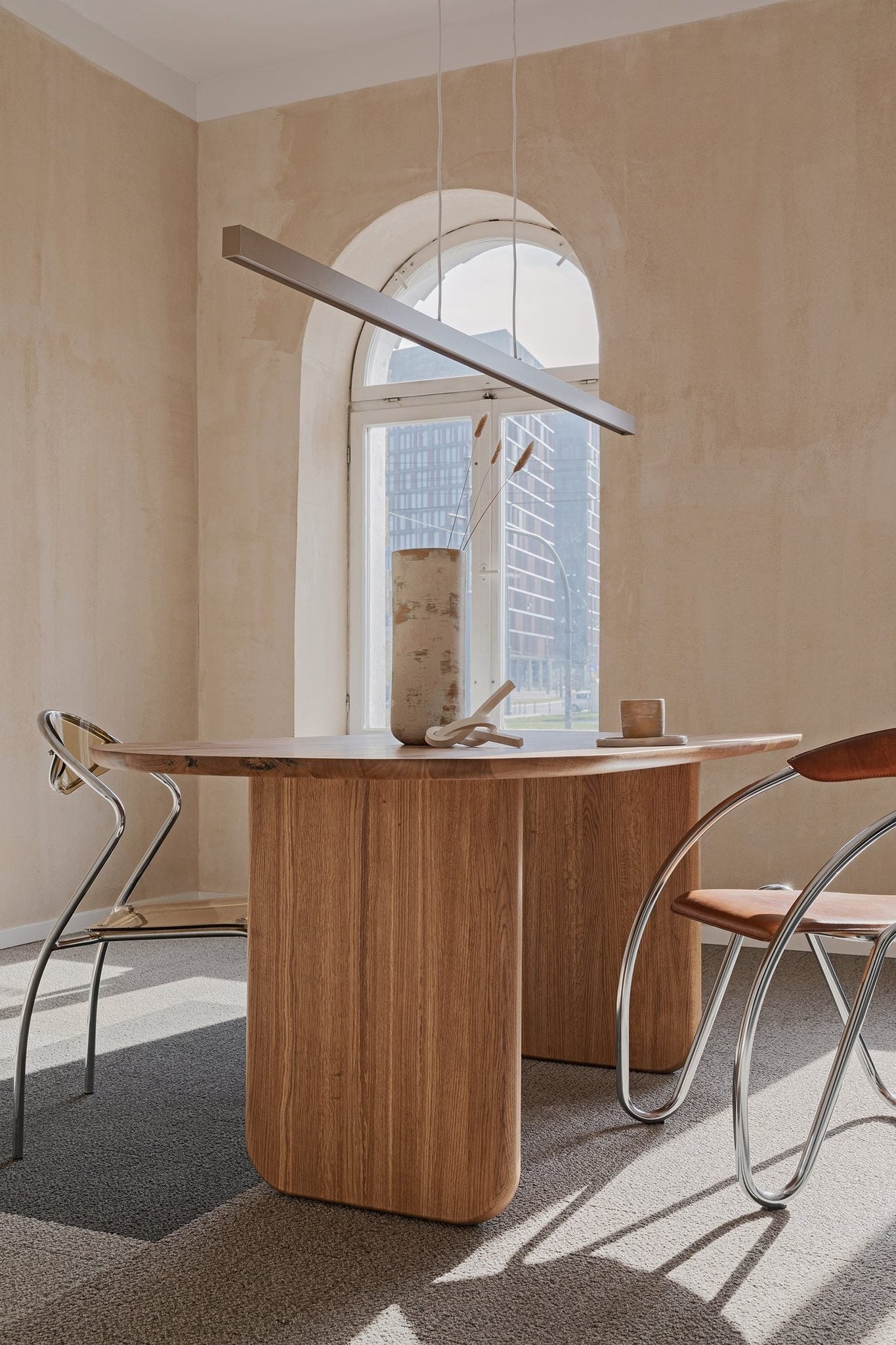 Oval Solid Wood Dining Table by Gizz - product image 5 for Resin Society