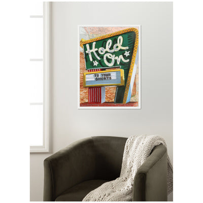 Hold On To Your Shorts by Krista V.
Allenstein Framed Canvas Wall Art Print