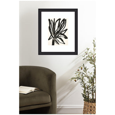 Framed Art Dark Floral by Alicia Bock