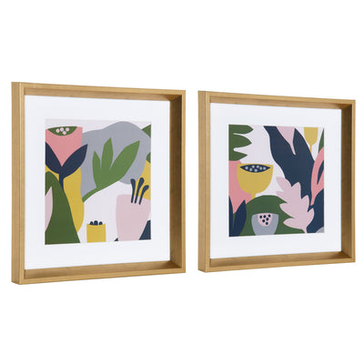 Calter Myriam's Garden Framed Print Art Set by Myriam Van Neste by kateandlaurel - product image 2 for Resin Society