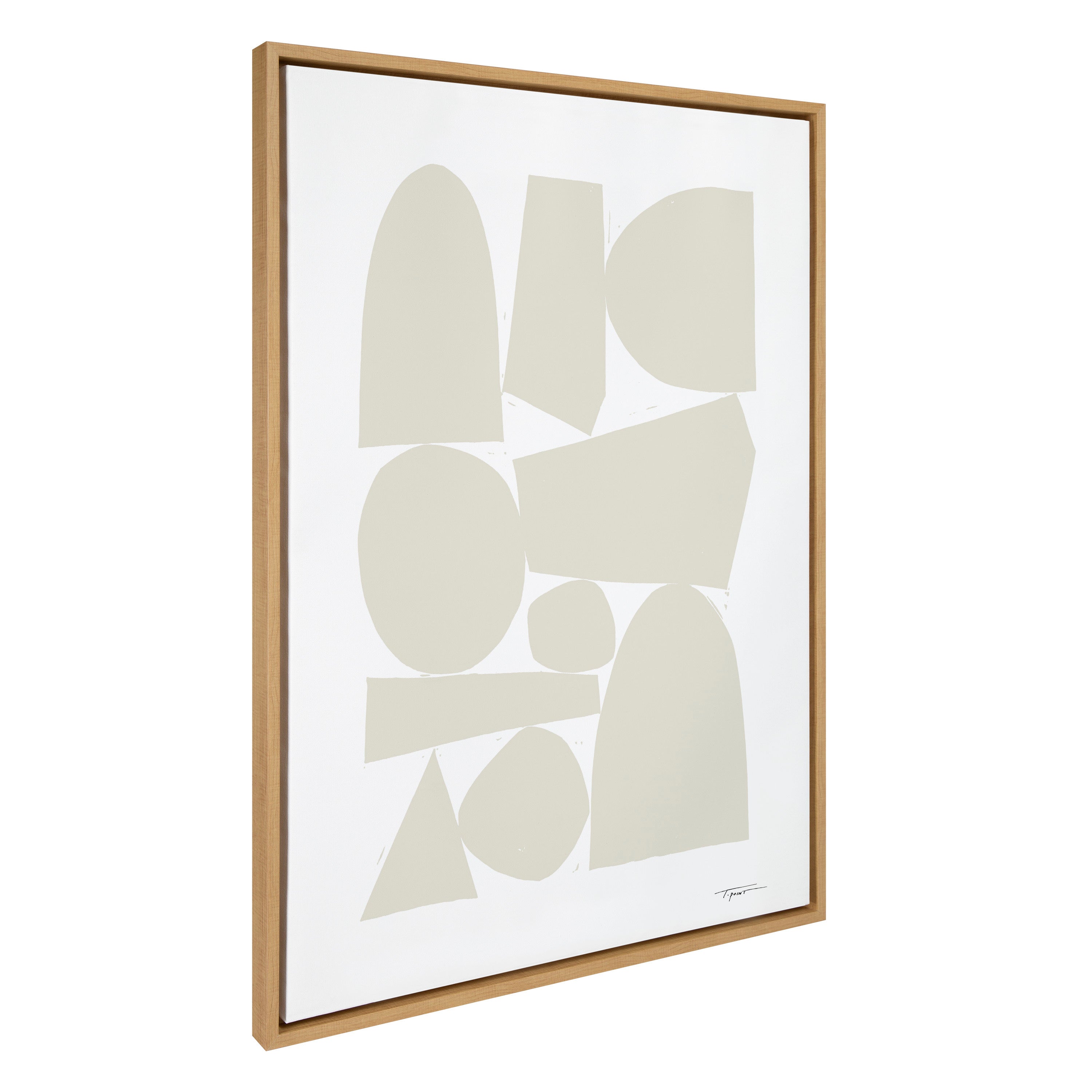 Sylvie Constructed II Neutral Framed Canvas by kateandlaurel - product image 15 for Resin Society