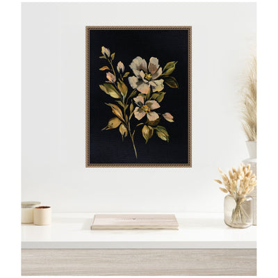 Sylvie Moody Floral 7 Framed Canvas by Annie Quigley