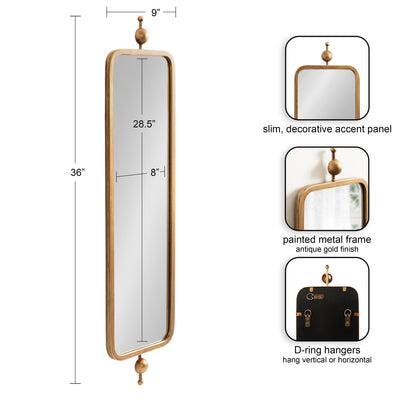 Kasota Metal Framed Mirror