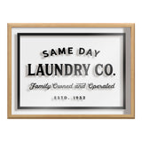 Blake Same Day Laundry Framed Printed Glass by kateandlaurel - product image 2 for Resin Society